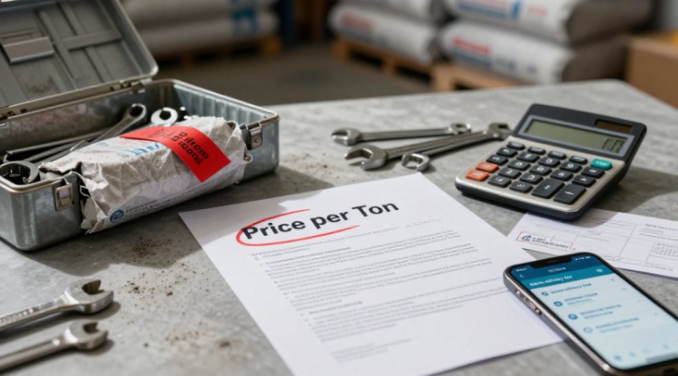 Hidden costs on a wholesale cement quotation: the real price is never on the first line.